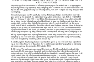 Chỉ thị 18/2003/CT-TTg đẩy mạnh công tác thực hiện quyền tự chủ tài chính đơn vị sự nghiệp