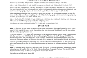 Quyết định 97/2003/QĐ-UB điều chỉnh nhiệm vụ giao cho đơn vị thực hiện