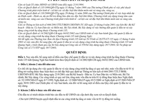 Quyết định 160/2003/QĐ-UB sửa đổi Quy chế quản lý đầu tư xây dựng công trình hạ tầng Chương trình 135