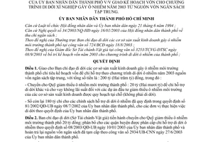 Quyết định 178/2003/QĐ-UB giao kế hoạch vốn cho chương trình di dời Xí nghiệp gây ô nhiễm năm 2003 từ nguồn vốn ngân sách tập trung