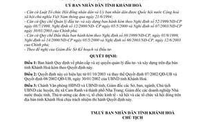 Quyết định 67/2003/QĐ-UB phân cấp uỷ quyền quản lý đầu tư và xây dựng