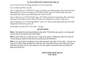 Quyết định 100/2003/QĐ-UB Quy định Chế độ thu nộp quản lý sử dụng phí