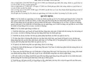 Quyết định 165/2003/QĐ-BTC chức năng, nhiệm vụ, quyền hạn cơ cấu tổ chức Vụ Tài chính các ngân hàng Tổ chức tài chính