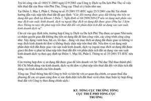 Công văn 3558 TCT/NV7 chính sách tiền thuê đất