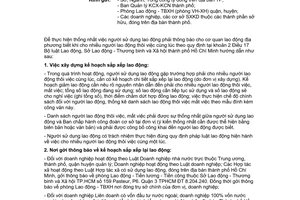 Công văn 3375/LĐ-TBXH cho nhiều người lao động thôi việc