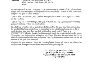 Công văn 5411/TCHQ/KTTT thuế nhập khẩu hàng mượn-tái xuất để phục vụ sản xuất