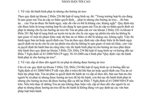 Công văn 138/2003/KHXXthi hành hình phạt tù, nhưng cho hưởng án treo