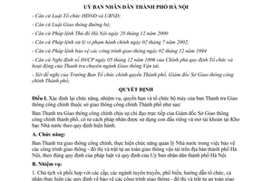 Quyết định 127/2003/QĐ-UB chức năng nhiệm vụ Ban thanh tra giao thông công chính