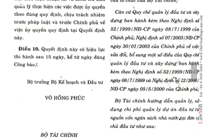 Thông tư  98/2003/TT-BTC hướng dẫn quản lý, sử dụng chi phí quản lý dự án đầu tư từ nguồn vốn Ngân sách nhà nước