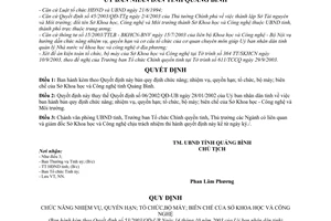 Quyết định 53/2003/QĐ-UB chức năng; nhiệm vụ, quyền hạn; tổ chức, bộ máy; biên chế Sở Khoa học và Công nghệ