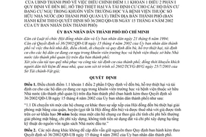 Quyết định 226/2003/QĐ-UB đền bù tái định cư cho hộ dân cư cư ngụ trong trường học bệnh viện thuộc sở hữu nhà nứơc điều chỉnh Quyết định 36/2002/QĐ-UB