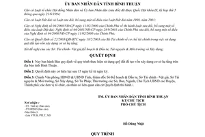 Quyết định 68/2003/QĐ-UBBT sử dụng quỹ đất tạo vốn xây dựng cơ sở hạ tầng Bình Thuận