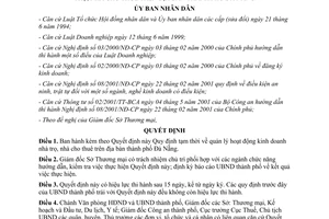 Quyết định 148/2003/QĐ-UB Quy định tạm thời quản lý hoạt động kinh doanh nhà trọ