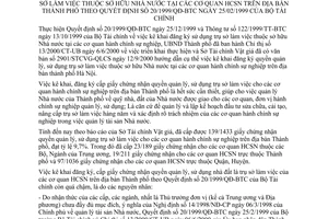 Chỉ thị 33/2003/CT-UB đẩy nhanh tiến độ thực hiện việc kê khai đăng ký sử dụng trụ sở làm việc thuộc sở hữu nhà nước cơ quan HCSN địa bàn Hà Nội