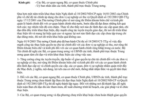 Công văn 12309/TC-HCSN triển khai thực hiện NĐ 10/2002/NĐ-CP và QĐ 192/2001/QĐ-TTg