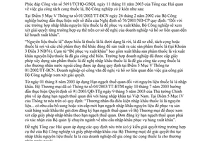 Công văn 5400/CV-TDTP gia công tách cọng thuốc lá