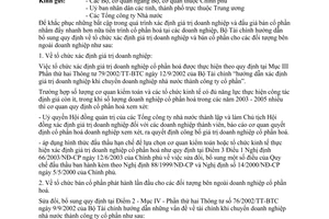 Công văn 12525 TC/TCDN hướng dẫn bổ sung cơ chế định giá và đấu giá bán cổ phần
