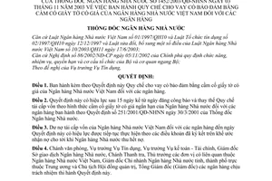Quyết định 1452/2003/QĐ-NHNN Quy chế cho vay có bảo đảm bằng cầm cố giấy tờ có giá trị của Ngân hàng Nhà nước Việt Nam đối với ngân hàng