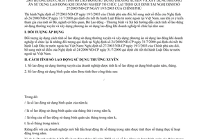 Thông tư 25/2003/TT-BLĐTBXH cách tính số lao động sử dụng thường xuyên và xây dựng phương án sử dụng lao động khi doanh nghiệp tổ chức lại