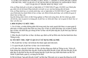 Thông tư 110/2003/TT-BTC chế độ thu, nộp và quản lý sử dụng phí, lệ phí bảo vệ, kiểm dịch thực vật và quản lý thuốc bảo vệ thực vật