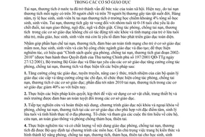 Chỉ thị 54/2003/CT-BGDĐT tăng cường công tác phòng chống tai nạn, thương tích cơ sở giáo dục