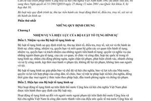 Bộ luật Tố tụng Hình sự 2003 19/2003/QH11