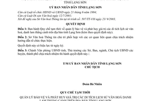 Quyết định 31/2003/QĐ-UB Qui chế tạm thời quản lý bảo vệ