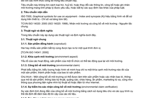 Tiêu chuẩn Việt Nam TCVN ISO 14021:2003 (ISO 14021:1999) về nhãn môi trường và công bố môi trường - Tự công bố về̉ môi trường (ghi nhãn môi trường kiểu II) do Bộ Khoa học và Công nghệ ban hành