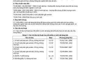 Tiêu chuẩn Việt Nam TCVN 7304-1:2003 về chế phẩm sinh học - phần 1: vi sinh vật xử lý hầm cầu vệ sinh - chế phẩm dạng bột do Bộ Khoa học và Công nghệ ban hành