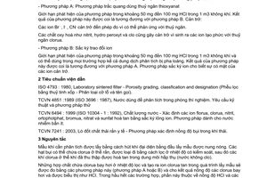 Tiêu chuẩn Việt Nam TCVN 7244:2003 về lò đốt chất thải rắn y tế - phương pháp xác định nồng độ axit clohydric (HCL) trong khí thải do Bộ Khoa học và Công nghệ ban hành