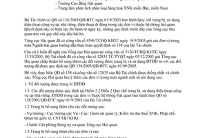 Công văn 6418/TCHQ-KHTC quy chế trang bị, sử dụng điện thoại