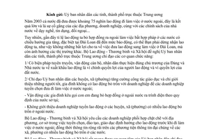 Công văn 4432/LĐTBXH-QLLĐNN phối hợp giảm tỷ lệ lao động bỏ trốn tại Đài Loan