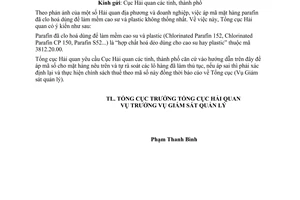 Công văn 6621/TCHQ-GSQL áp mã hàng hoá