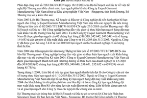 Công văn 5928/TM-XNK phân bổ hạn ngạch dệt may xuất khẩu sang Hoa Kỳ năm 2004