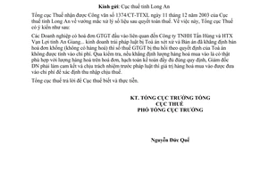 Công văn 4637 TCT/TTr xử lý vướng mắc số liệu sau quyết toán thuế