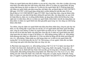 Chỉ thị 05/2003/CT-BYT tăng cường công tác chăm sóc người bệnh toàn diện bệnh viện