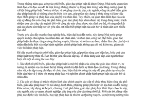 Chỉ thị 32-CT/TW tăng cường sự lãnh đạo đảng công tác phổ biến giáo dục pháp luật nâng cao ý thức chấp hành pháp luật cán bộ nhân dân