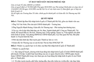 Quyết định 170/2003/QĐ-UB thành lập Ban Hội nhập kinh tế quốc tế Thành phố Hà Nội