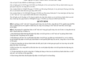 Quyết định 4177/2003/QĐ-CT áp dụng cơ chế một cửa trong giải quyết công việc