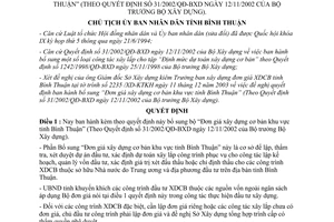 Quyết định 84/2003/QĐ-CT-UBBT bổ sung bộ Đơn giá xây dựng cơ bản Bình Thuận theo 31/2002/QĐ-BXD