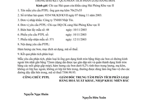 Thông báo 6526/TCHQ/PTPLHHMB phân tích phân loại hàng hoá