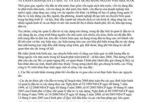 Chỉ thị 29/2003/CT-TTg chấn chỉnh quản lý đầu tư xây dựng bằng nguồn vốn nhà nước