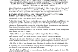 Thông tư 12/2003/TT-NHNN bảo hiểm tiền gửi bổ sung Thông tư  03/2000/TT-NHNN5