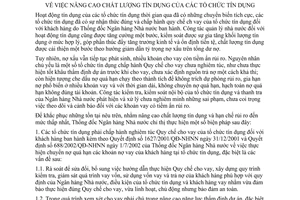 Chỉ thị 08/2003/CT-NHNN nâng cao chất lượng tín dụng tổ chức tín dụng