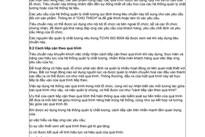 Tiêu chuẩn Việt Nam TCVN 7367:2003 (ISO 15161 : 2001) về Hướng dẫn áp dụng TCVN ISO 9001:2000 trong công nghiệp thực phẩm và đồ uống do Bộ Khoa học và Công nghệ ban hành