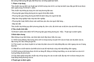 Tiêu chuẩn Việt Nam TCVN 7363 : 2003 (ISO 9132 : 1990) về mô tô, xe máy ba bánh - khối lượng - thuật ngữ và định nghĩa do Bộ Khoa học và Công nghệ ban hành