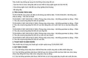 Tiêu chuẩn Việt Nam TCVN 7336:2003 về phòng cháy chữa cháy-hệ thống Sprinkler tự động-yêu cầu thiết kế và lắp đặt do Bộ Khoa học và Công nghệ ban hành