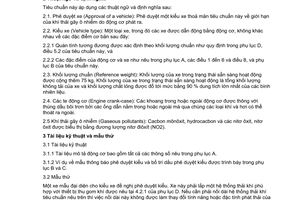 Tiêu chuẩn Việt Nam TCVN 7357:2003 về phương tiện giao thông đường bộ - khí thải gây ô nhiễm phát ra từ mô tô lắp động cơ cháy cưỡng bức - yêu cầu và phương pháp thử trong phê duyệt kiểu do Bộ Khoa học và Công nghệ ban hành