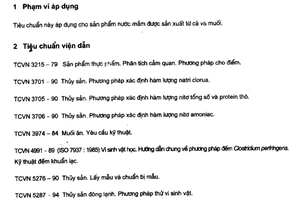 Tiêu chuẩn Việt Nam TCVN 5107:2003 về Nước mắm do Bộ Khoa học và Công nghệ ban hành