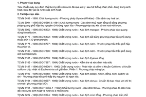 Tiêu chuẩn Việt Nam TCVN 5502:2003 về nước cấp sinh hoạt - yêu cầu chất lượng do Bộ khoa học và công nghệ ban hành